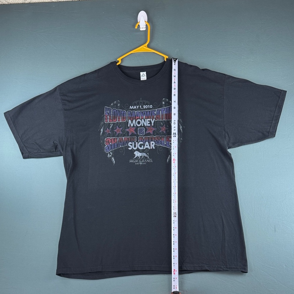 Floyd Mayweather and Shane Mosley Black Graphic T-Shirt - Picture 8 of 10